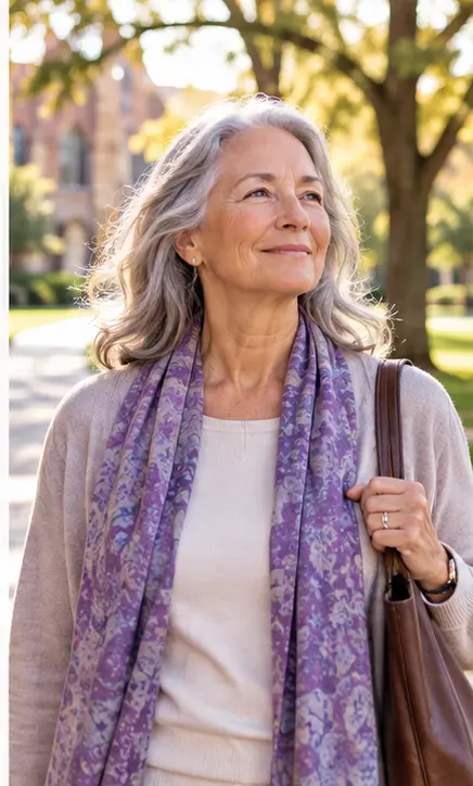 Retired education employee considering income and financial flexibility.